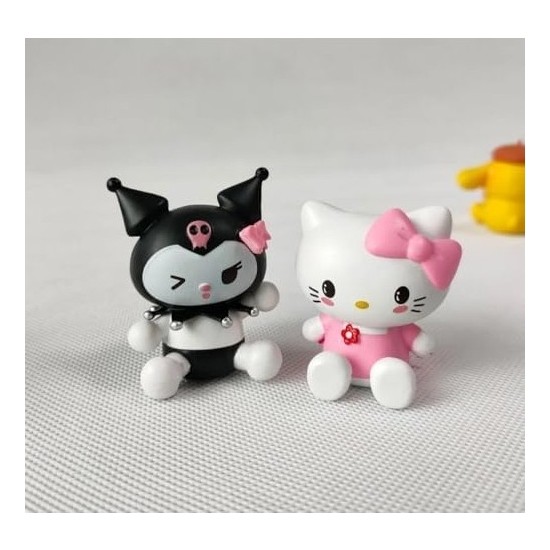 Çelik Ticaret My Melody Pochacco Pompompurin Hello 6 Parça Figür Seti