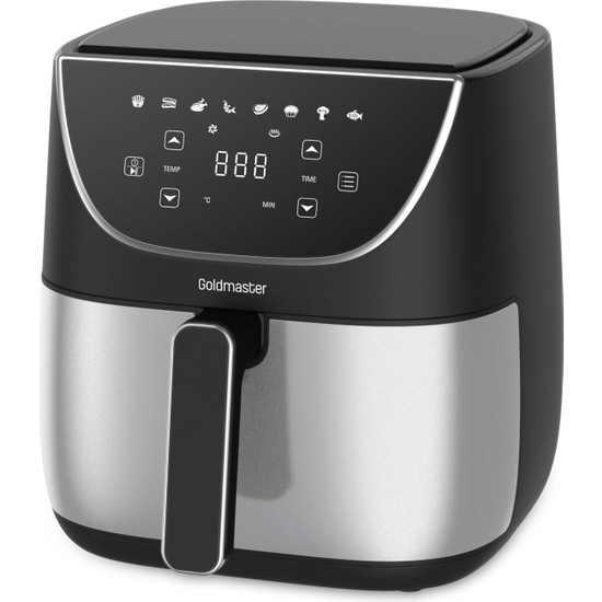 Gy Atelier GM-8403 Sıcak Hava Fritözü, 5.7l Kapasite, 8 Ön Ayar Menüsü, 24X22.5X12.5 cm Hazne, Yapışmaz Kaplama, 1700W