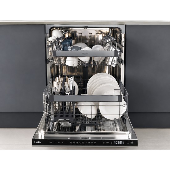 Haier Bf 4D620B Tam Ankastre Bulaşık Makinesi 16 Kişilik 9 Programlı