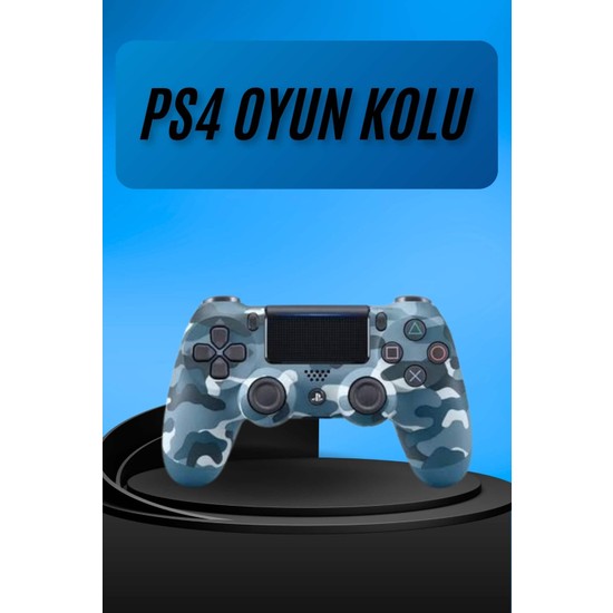 Dolozena Ps4 Joystick Oyun Kolu Titreşimli Uzun Pil Ömrü USB Şarj Kablolu
