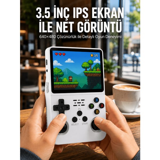 Dolozena El Tipi Oyun Konsolu 3.5 Inç Hd Ekran ve Hafıza Kartı Destekli Yeni Nesil