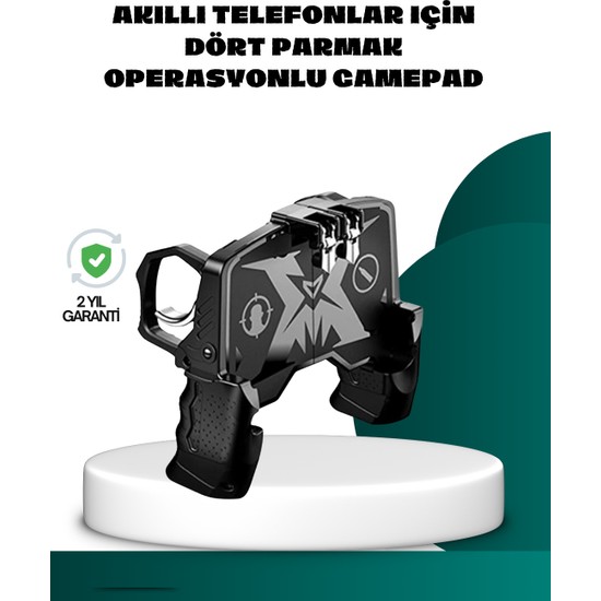 Dolozena Mobil Fps Oyunlar Için Dört Parmak Uyumlu Gamepad