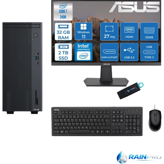 Expertcenter P500MV Core 7-240H 32 GB Ram Ddr5 2 Tb SSD WİN11PRO 27'' Monitör C72408512B0D27RNP