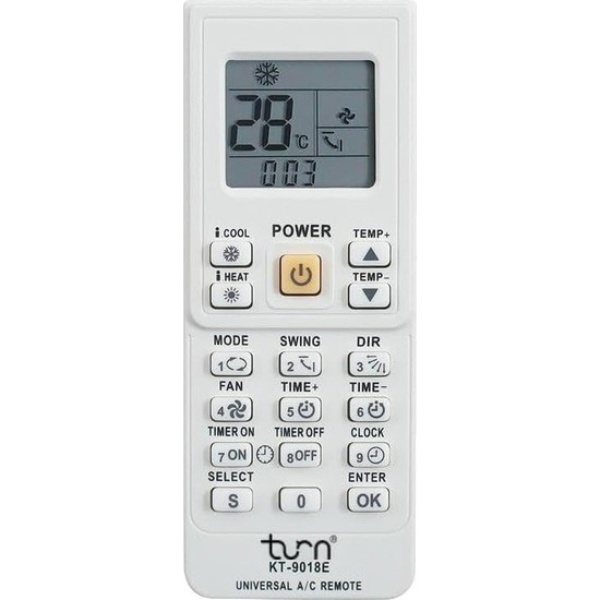 Gy Atelier KT9018E 4000 In 1 Universal Klima Kumandası