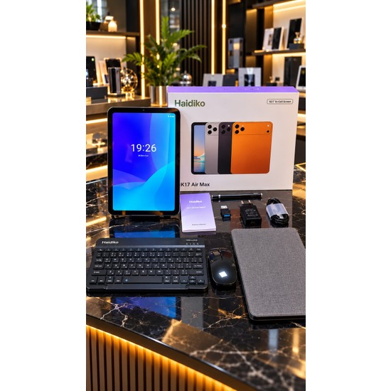 Profesyonel Haidiko 10.1 Inç Tablet Hafıza 1 Tb Ram 16 GB Klavye Maous ve Aksesuar Setli +Cam Koruyucu +Anahtarlık ve Bütün Aksesuarlarıyla Birlikte Full Set