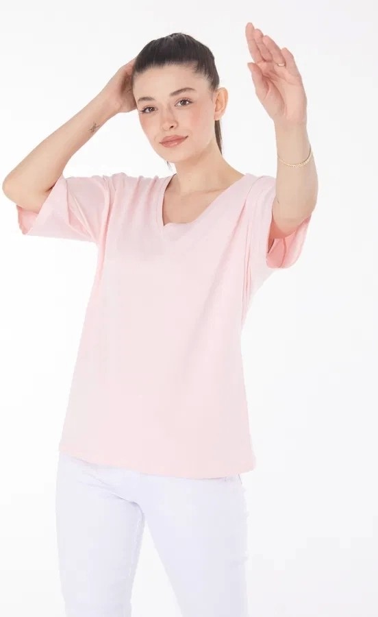 Combin T-Shirt Pembe görsel 3