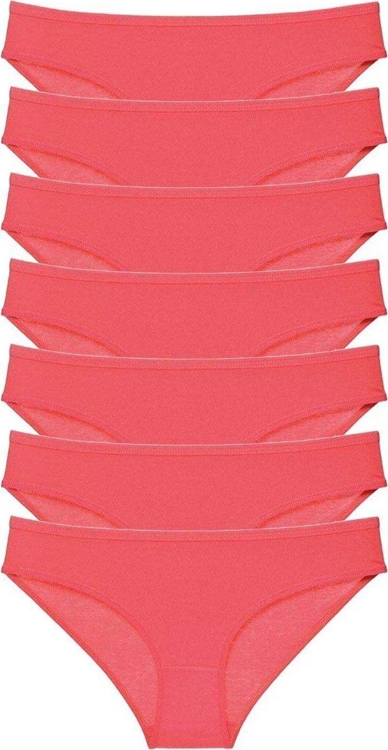 Kuzgun Ticaret 7 Adet Süper Eko Set Likralı Kadın Slip Külot Fuşya