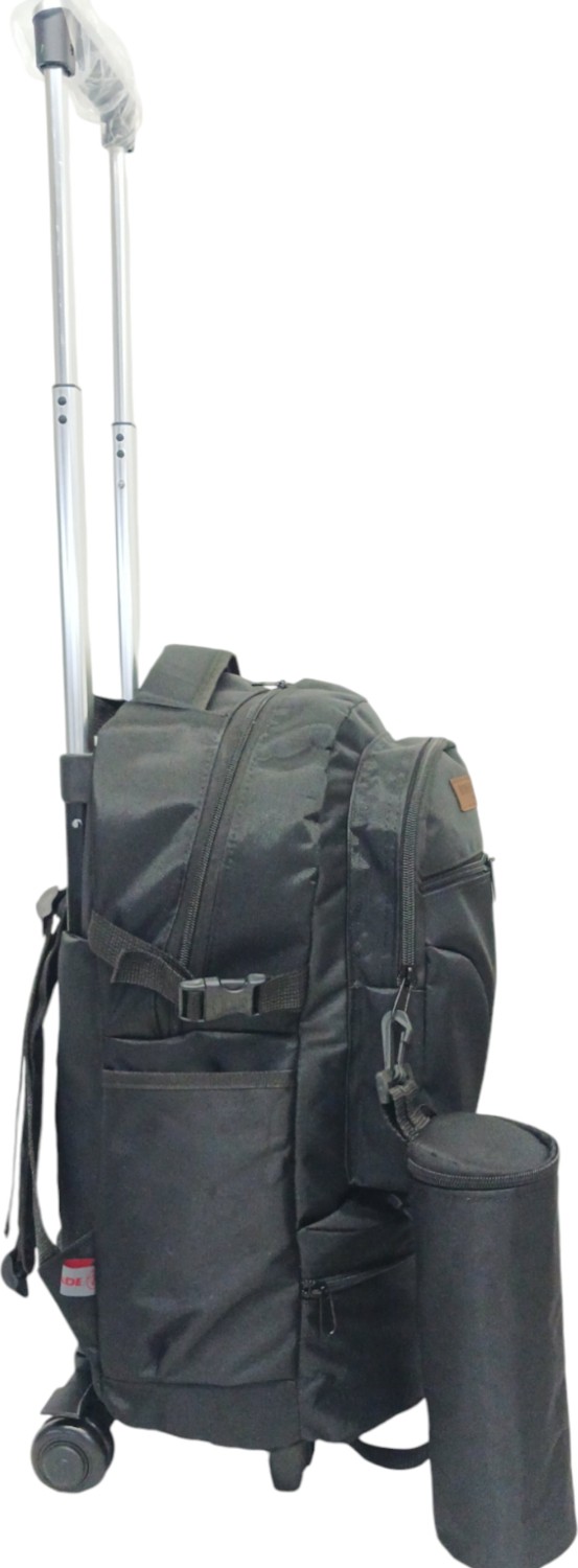Rowan Çanta Rowan Çekçekli +Termal Matara Çantalı Siyah Kabin Boy ,Portatif Seyahat Çantası 56*34*27 Cm görsel 8