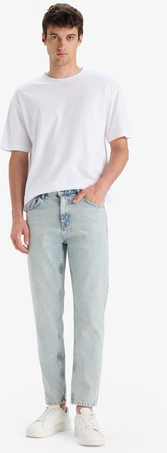 DeFacto Slim Fit Normal Bel Dar Paça Jean Pantolon F3903AX25SM görsel 3