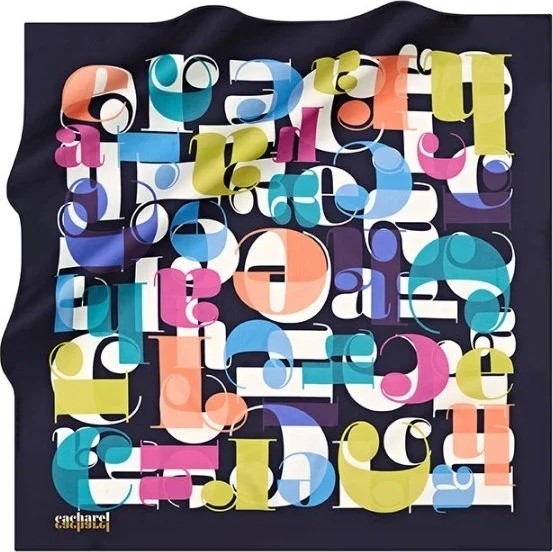 Cacharel Polyester Tivil Eşarp 8110314-912 görsel 5