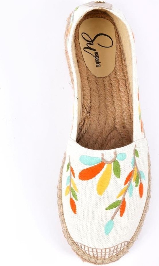 Su Espadril Naima Ekru-Multi Kadın Düz Espadril görsel 4