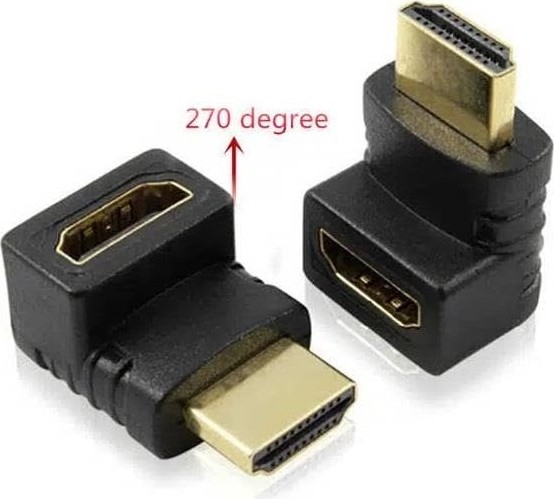 Die Grup HDMI Dirsek Adaptörü HDMI L Çevirici Uzatma Dönüştürücü 270° görsel 2