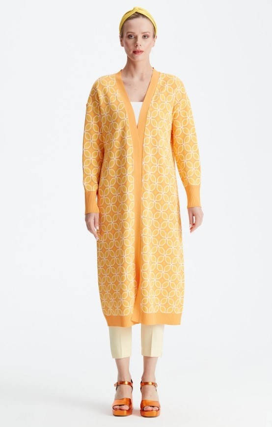 Belirtilmemiş 21190 Desenli Rayon Hırka