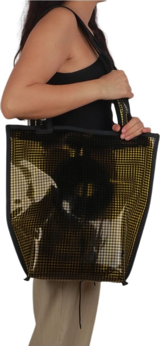 Die Grup Glipet Omuz Askılı Şeffaf Kedi-Köpek Taşıma Çantası 41 * 39 * 14 cm 6 kg Sarı görsel 2