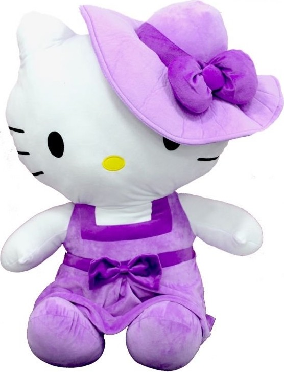 Peluş Hello Kitty Elbiseli Şapkalı 36 cm görsel 2