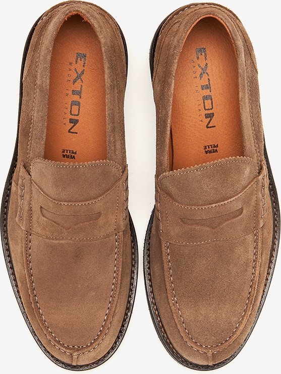 Exton 2237 Erkek Klasik Ayakkabı 442 Exton Camoscıo Suede Leather görsel 5