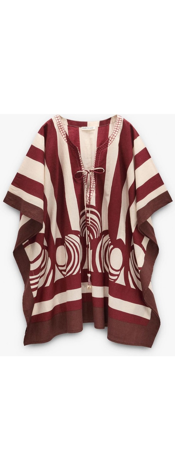 Parfois Kadın %100 Pamuk Çizgili Kaftan görsel 5