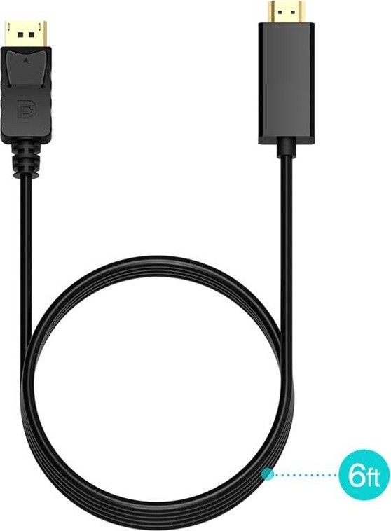 Aesco Displayport To HDMI Çevirici Dönüştürücü Adaptör Kablosu 1.8 Metre görsel 3