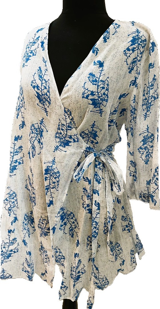 Teleferist Boutique Plaj Kimono %100 Pamuk görsel 2