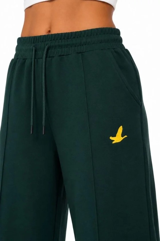 TeknoKapsül Osy Modal Yumuşak Dokulu Cima Dikişli Nakışlı Cepli Oversize Bol Paça Eşofman Altı - Yeşil - Yeşil / Xl görsel 6