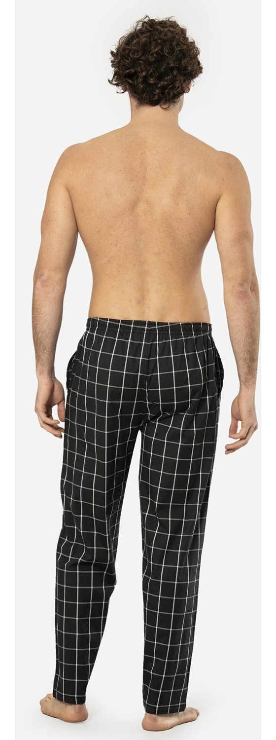 Cacharel Ekoseli Erkek Tek Alt Pijama, Cep Detaylıdır, %95 Pamuk %5 Likralı görsel 7