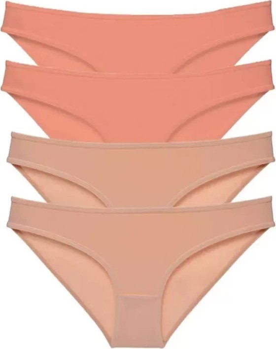 Royaleks 4 Adet Süper Eko Set Likralı Kadın Slip Külot Pudra Ten