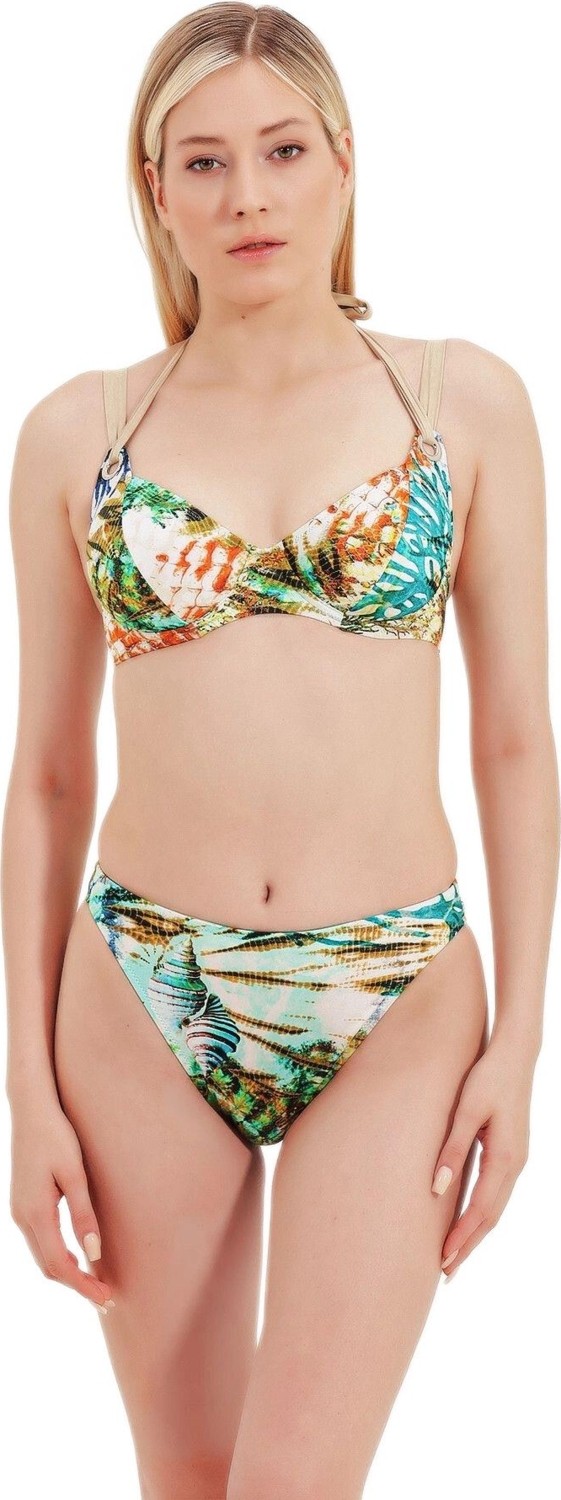Zeki Desenli Bikini Takım
