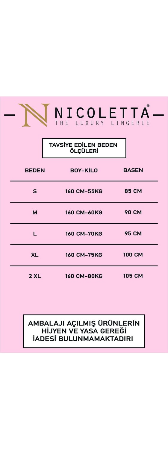 Nicoletta Kadın Külot 5 Li Paket Likralı Pamuklu Geniş Dantel Lastikli görsel 4