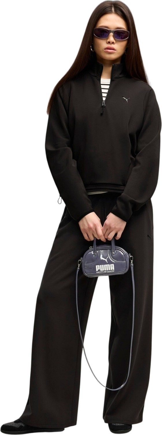 Pumatech Sense Half-Zip Siyah Kadın Sweatshirt görsel 3