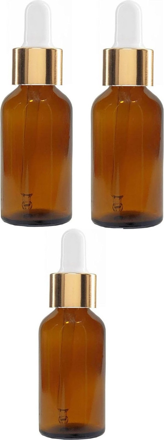 Mey İthalat 50 cc Amber Cam Damlalıklı Şişe, 50 Cc=50 ml x 3 Adet, Ecza Şişesi 86974317124679 görsel 2