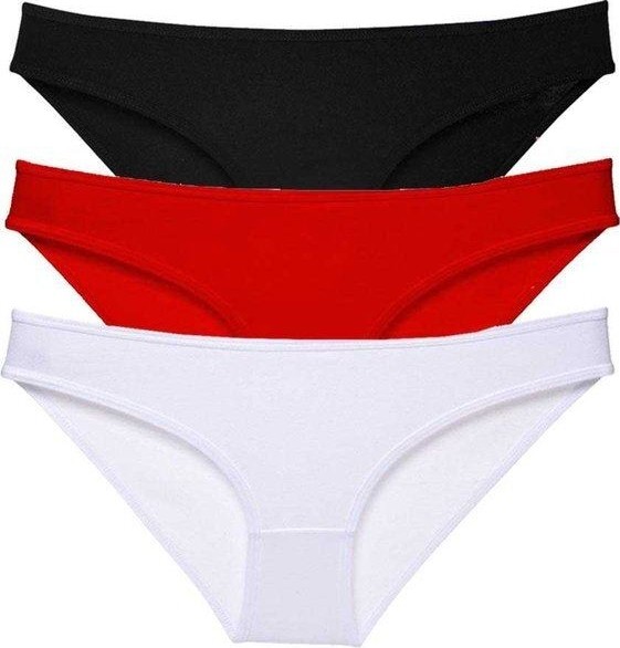 Kuzgun Ticaret 3 Adet Süper Eko Set Likralı Kadın Slip Külot 535