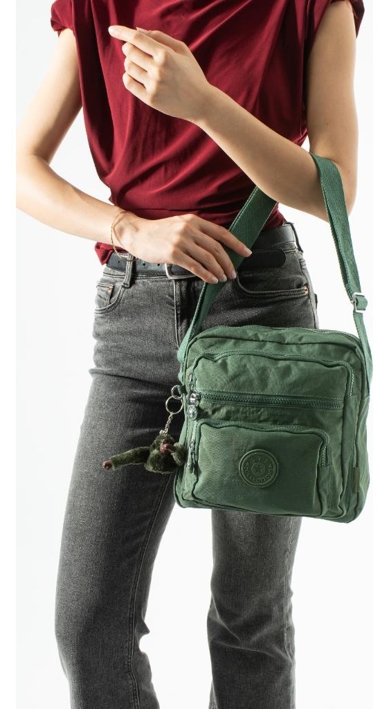 Baginn Kadın Postacı Çanta 28*32 cm 571 Collection Klinkır Hafif Yağmur Geçirmez Klinkır Kumaş Çok Cepli görsel 6