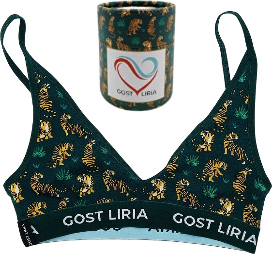 GOST LİRİA - Tiger Desenli Kadın Bralet görsel 8