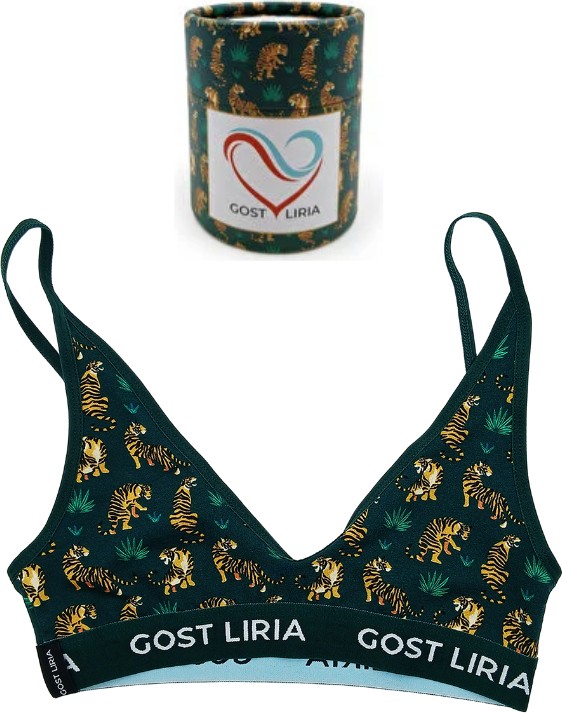 GOST LİRİA - Tiger Desenli Kadın Bralet