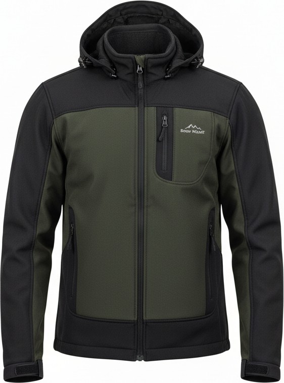 Snowmount Siyah Haki Trail Softshell Su İtici Rüzgar Geçirmez Mont Ceket