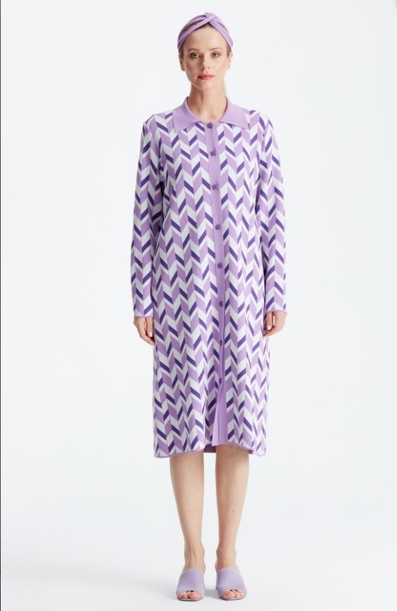 Belirtilmemiş 21193 Polo Yaka Rayon Hırka