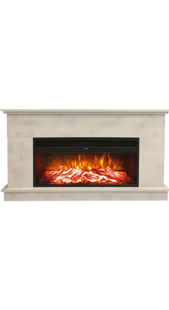 Resim Dlc 1175R Beton Desen 1800 Watt Dekoratif Elektrikli Şömine 