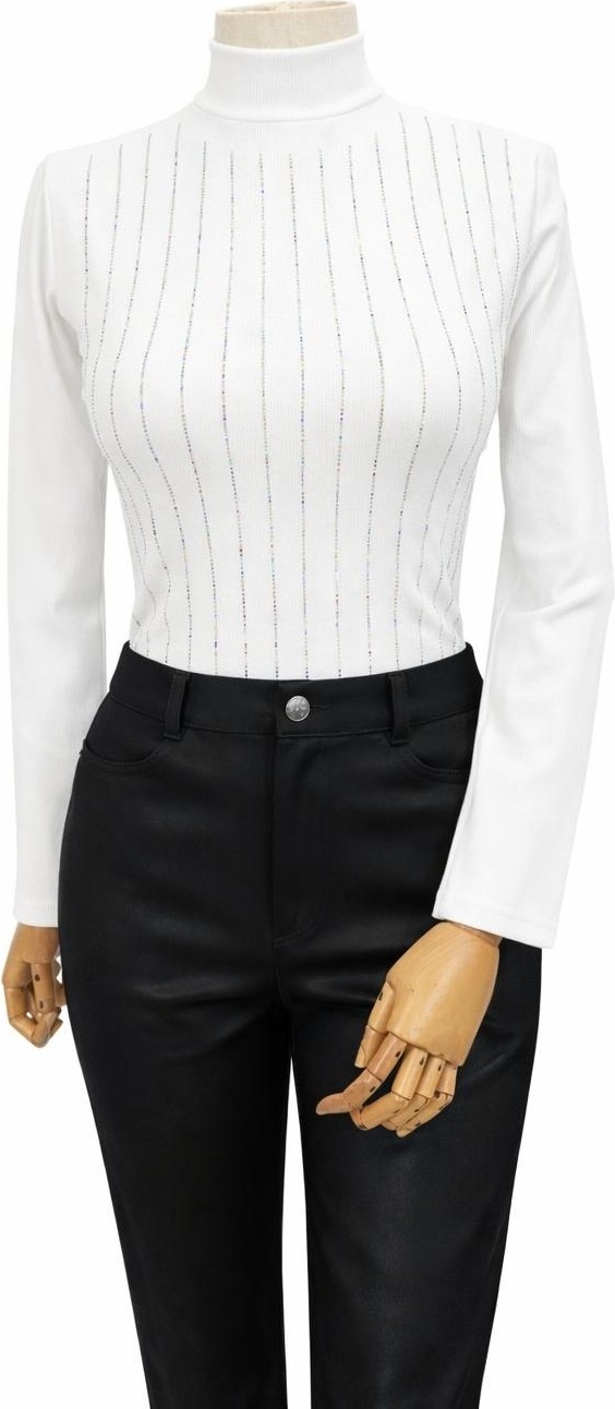 JOOQSTORE Taşlı Balıkçı Yaka Body görsel 5