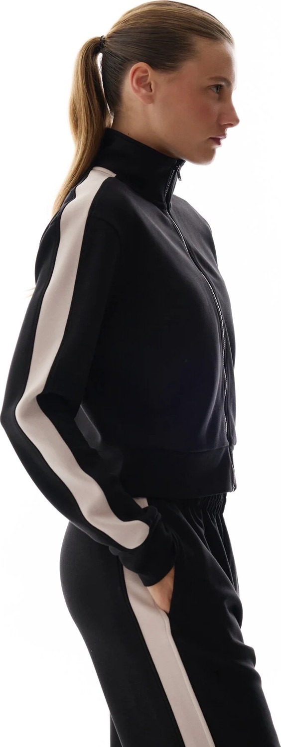Penti Siyah İpeksi Dokunuş Silky Touch Şerit Detaylı Sweatshirt görsel 4