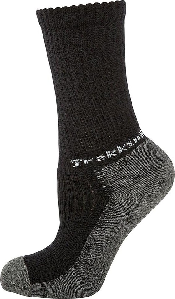 Aesco Thermoform Trekking Extra Dolgulu, Darbe Emici Kışlık Unisex Çocuk Çorap, 3'lü Paket, Siyah, 27-30 Beden görsel 5