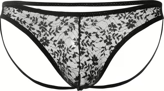 İlkyaz Fashion Tegan Seksi Dantelli Arkası Açık Seksi Siyah Erkek Külot TG274626