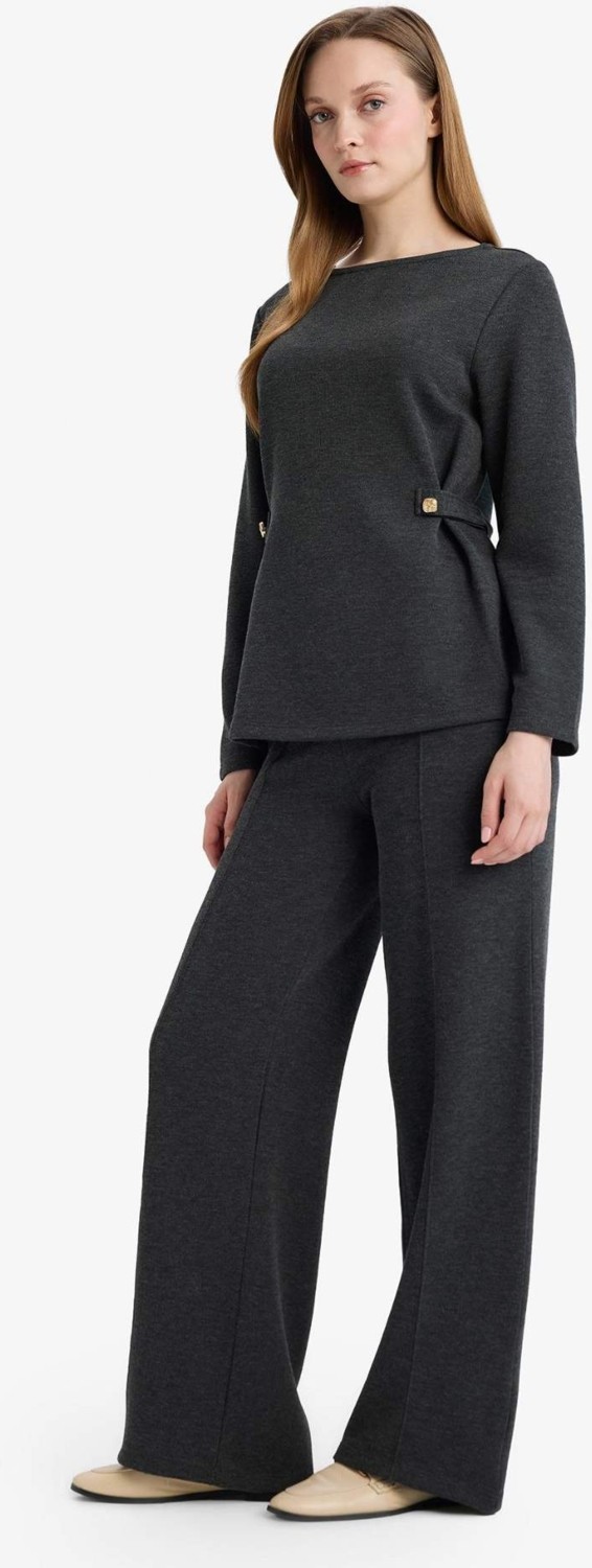 DeFacto Straight Fit Düz Paça Pike Pantolon G2918AX26SP görsel 3