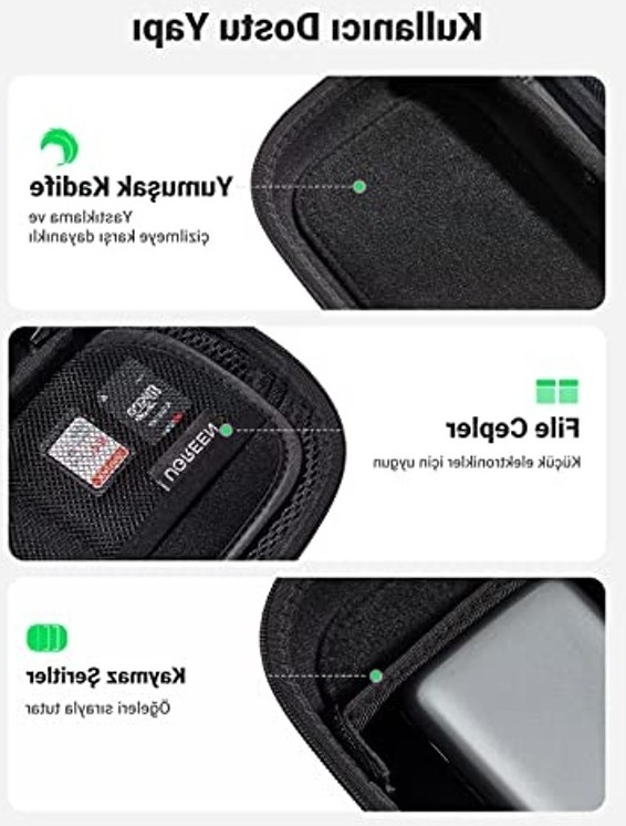 Mavi Elektronik Aksesuar Kutusu, Kablo ve Güç Bankası Için görsel 2