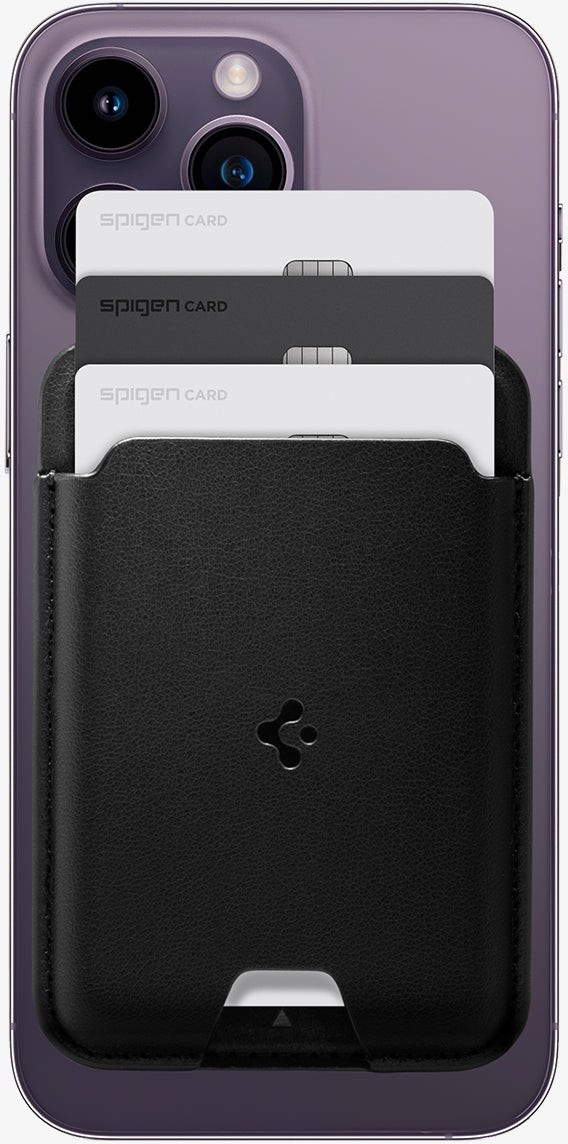 Spigen MagSafe Destekli Cüzdan Valentinus Mag Fit (3 Kartlık) Siyah - AFA05760