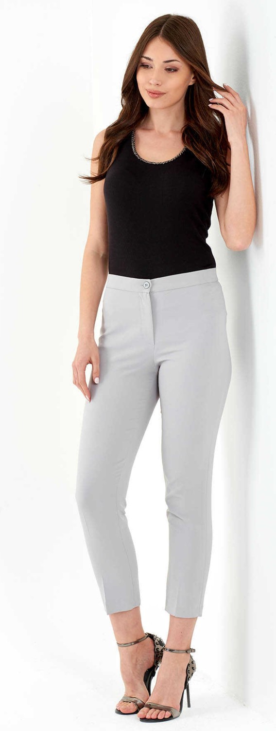 Tolga Saraçoglu Tolga Saraçoğlu Minimalist Crop Pantolon - Yüksek Bel Dar Kesim