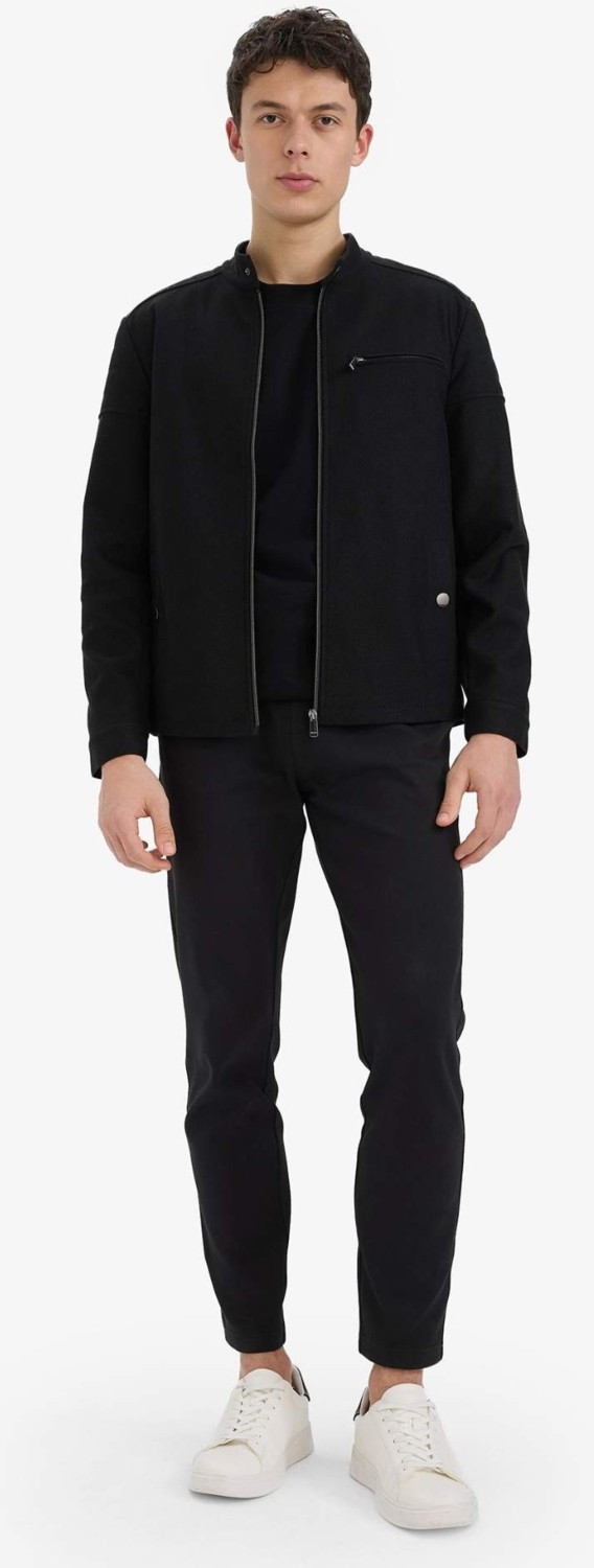 DeFacto Ultra Hafif Slim Fit Dar Kesim Dik Yaka Astarlı Fermuarlı Cepli Mevsimlik Baharlık Mont D7534AX25AU görsel 2