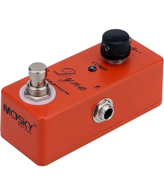 Resim Dyna Compressor Elektrik Gitar Efekt Pedalı Tek Efektli True Bypass Turuncu 