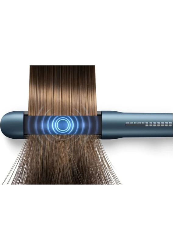 Resim Philips 2 Yıl Kabarık Saçlara Özel Düzleştirici Lacivert Seramik Plaka Plaka 230 Derece Ithalatçı Garantili 