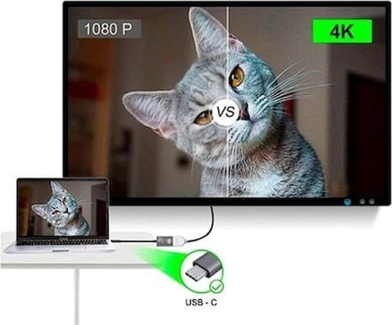 Die Grup Coverzone Type-C To HDMI Çevirici USB C To HDMI Adaptör Macbook Uyumlu HC03 görsel 3
