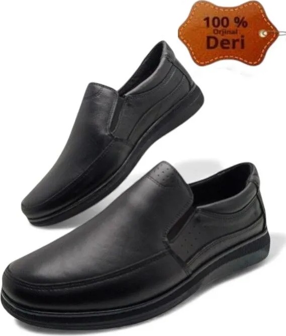 Magic Shoes Erkekler İçin Magic Shoes Klasik Mevsimlik Baba Ayakkabısı Düz Tabanlı 100% Orijinal Deri görsel 4